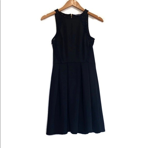 Basil Lola Dresses & Skirts - Basil Lola Lace Skater Dress Black Size Extra Small XS